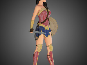 wonder woman 3Dモデル