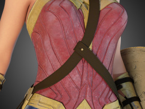 wonder woman 3Dモデル