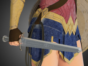 wonder woman 3Dモデル