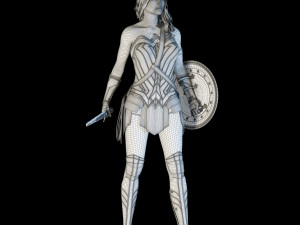 wonder woman 3Dモデル