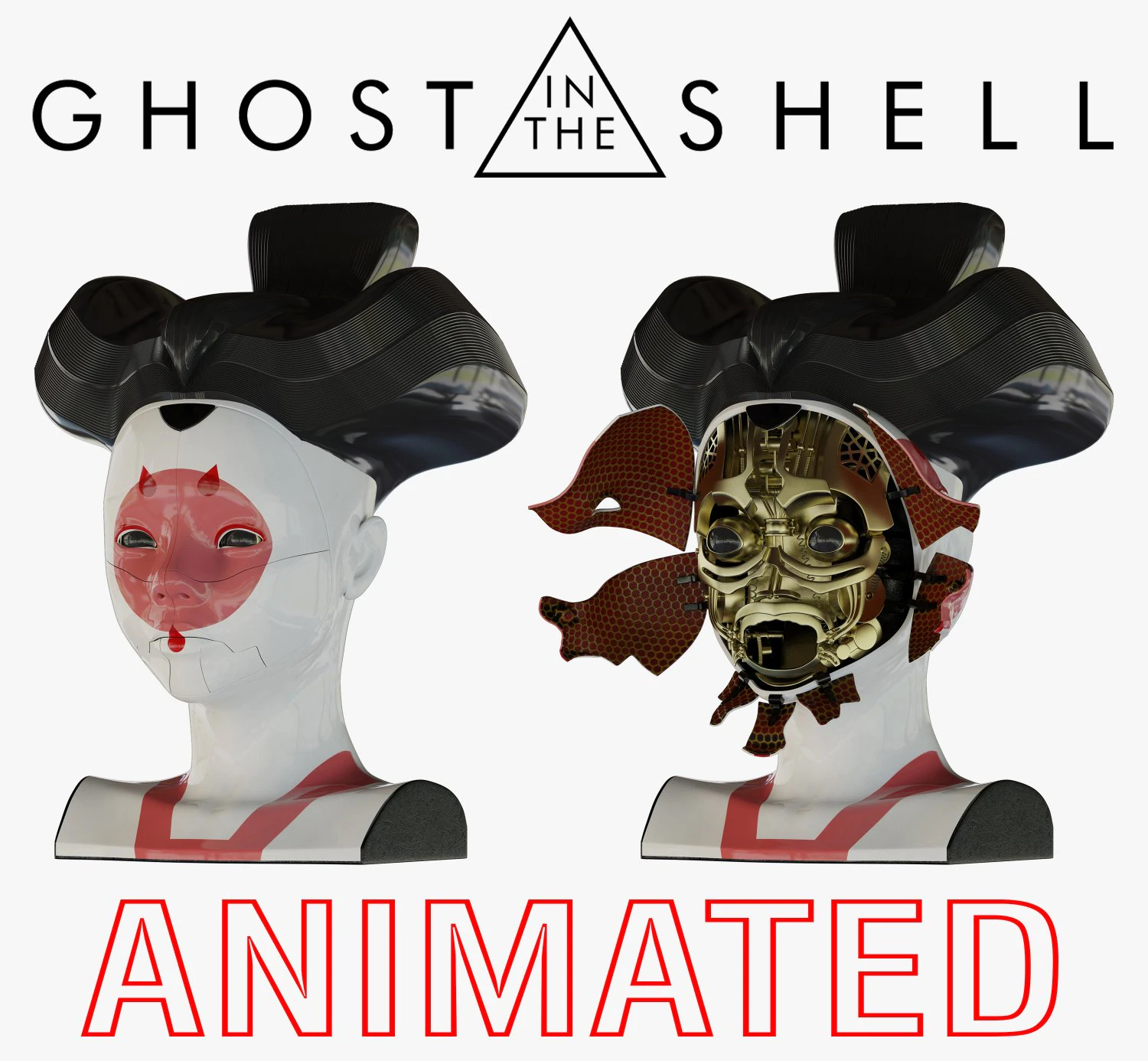 ghost in the shell geisha 3D Model .c4d .max .obj .3ds .fbx .stl .blend