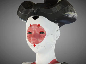 ghost in the shell geisha 3D Model