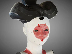 ghost in the shell geisha 3D Model