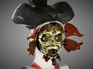 ghost in the shell geisha 3D Model