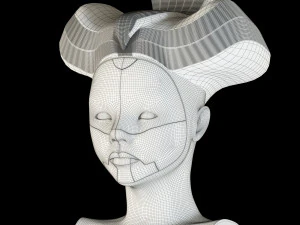 ghost in the shell geisha 3D Model