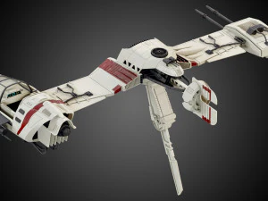 star wars resistance ski speeder 3D Model