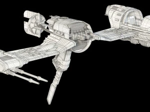 star wars resistance ski speeder 3D Model