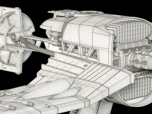 star wars resistance ski speeder 3D Model