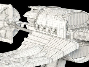 star wars resistance ski speeder 3D Model