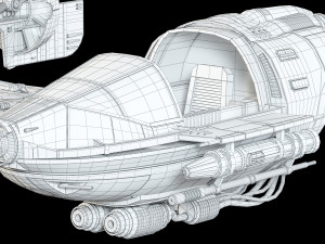 star wars resistance ski speeder 3D Модель