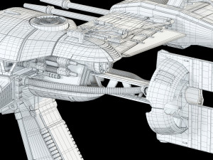 star wars resistance ski speeder 3D Модель