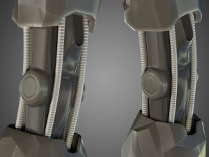 cyborg - justice league 3Dモデル