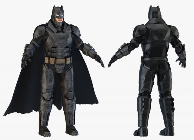 batman armored Modèle 3D .c4d .max .obj .3ds .fbx .stl .blend 