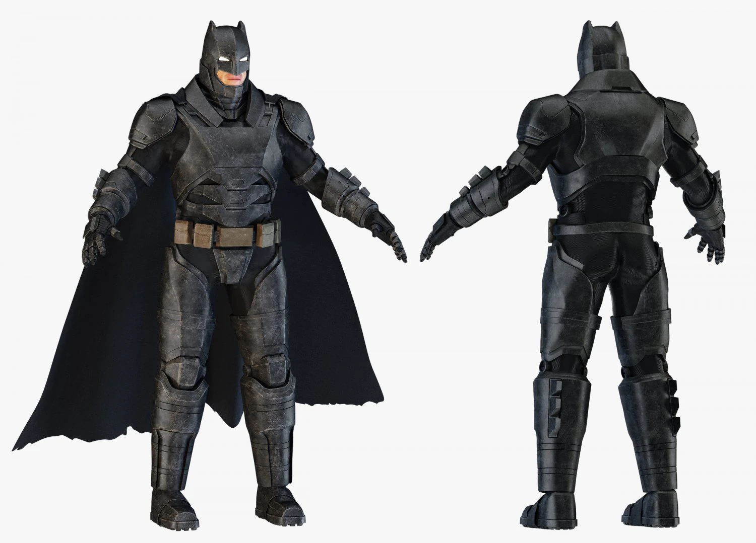 batman armored 3D Model .c4d .max .obj .3ds .fbx .stl .blend 