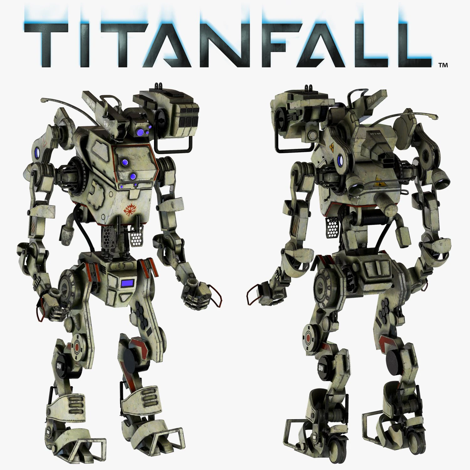 Stryder di Caduta dei Titani Modello 3D .c4d .max .obj .3ds .fbx .stl .blend 