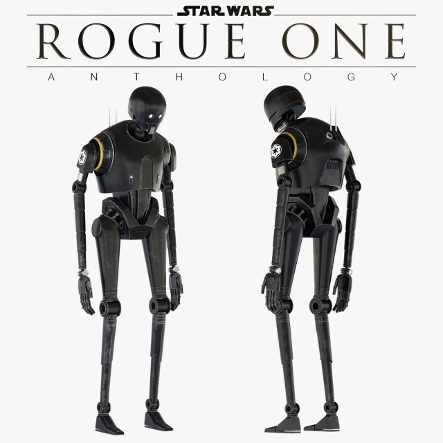 k-2so star wars droid 3D 模型 .c4d .max .obj .3ds .fbx .stl .blend 