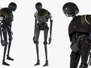 k-2so star wars droid 3D 模型