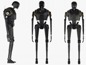 k-2so star wars droid 3D 模型
