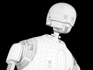 k-2so star wars droid 3D 模型