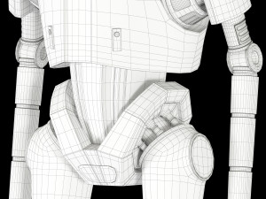 k-2so star wars droid 3D 模型