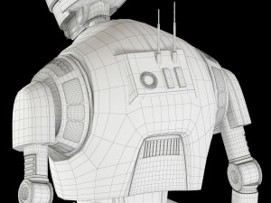 k-2so star wars droid 3D 模型