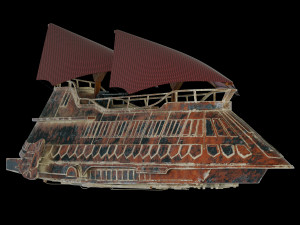 star wars khetanna jabba sail barge 3D Model