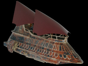 star wars khetanna jabba sail barge 3D Model