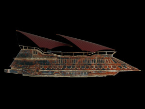 star wars khetanna jabba sail barge 3D Model
