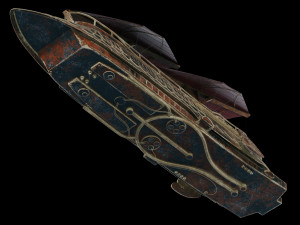 star wars khetanna jabba sail barge 3D Model