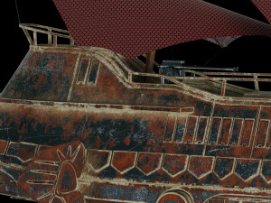 star wars khetanna jabba sail barge 3D Model