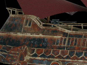 star wars khetanna jabba sail barge 3D Model