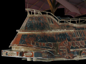 star wars khetanna jabba sail barge 3D Model