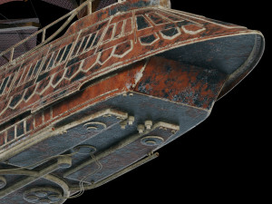 star wars khetanna jabba sail barge 3D Model