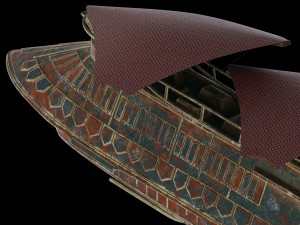 star wars khetanna jabba sail barge 3D Model
