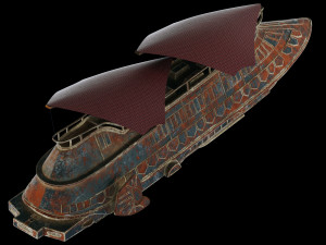 star wars khetanna jabba sail barge 3D Model