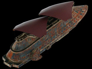 star wars khetanna jabba sail barge 3D Model