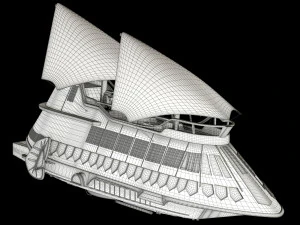 star wars khetanna jabba sail barge 3D Model