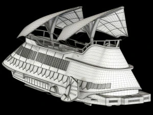 star wars khetanna jabba sail barge 3D Model