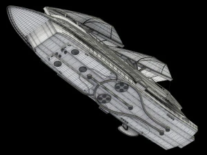 star wars khetanna jabba sail barge 3D Model