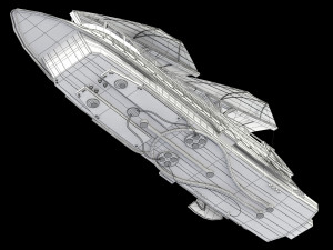 star wars khetanna jabba sail barge 3D Model