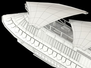 star wars khetanna jabba sail barge 3D Model