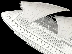star wars khetanna jabba sail barge 3D Model