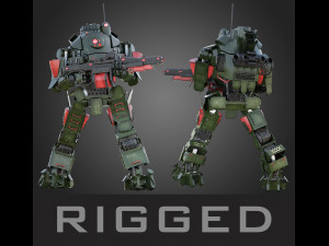 titanfall atlas rigged 3D Model