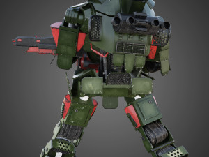 titanfall atlas rigged Modèle 3D