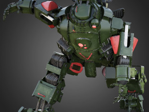 titanfall atlas rigged Modèle 3D