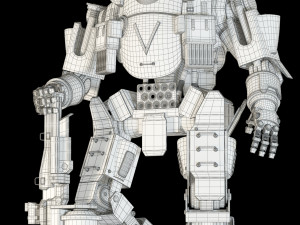 titanfall atlas rigged Modèle 3D