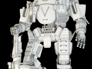 titanfall atlas rigged 3D Model