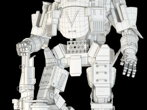 titanfall atlas rigged 3D Model