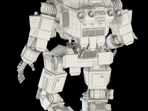 titanfall atlas rigged Modèle 3D