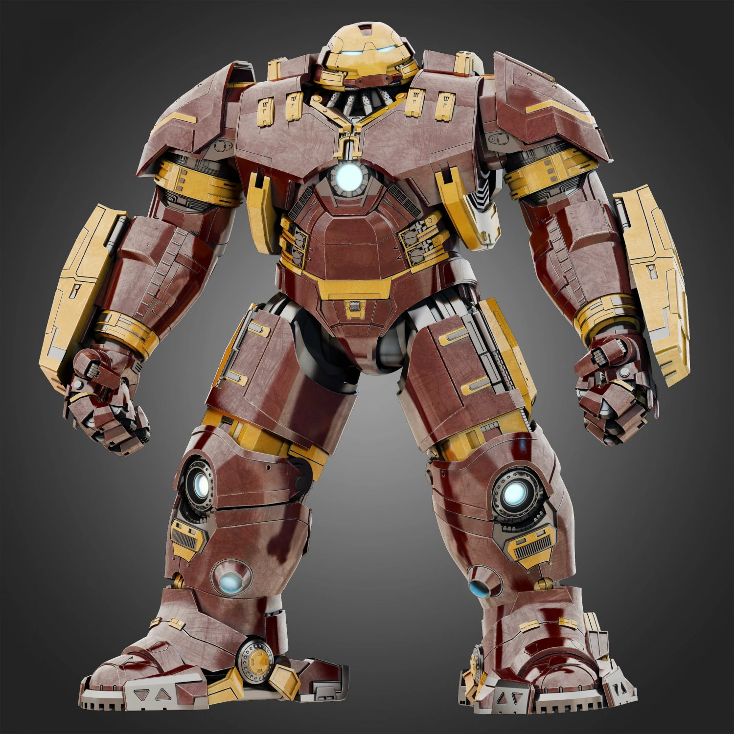 hulkbuster - avengers age of ultron rigged 3D Model .c4d .max .obj .3ds .fbx .stl .blend 